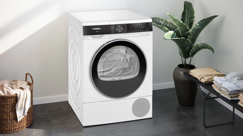 Máquina de Secar Roupa SIEMENS WQ45G2D1ES (9 kg - Bomba de Calor - Branco)