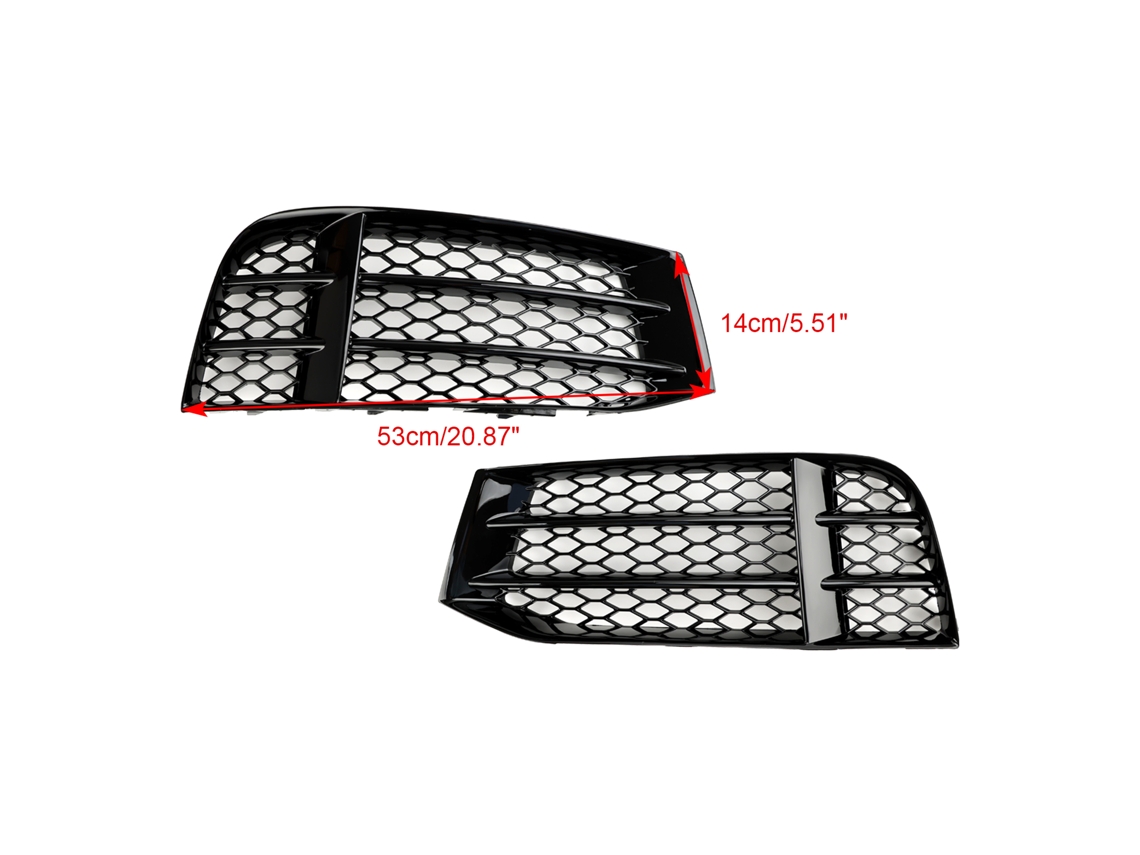 Grade De Farol De Neblina Preto, Plã¡stico, Colocaã§ã£o Frontal Inferior, Compatã­vel Com Versã£o Rs Oem