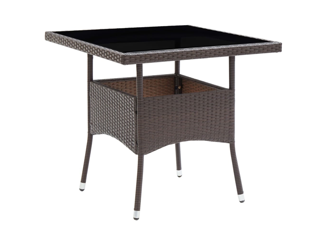 Mesa De Jantar Para Jardim Mesa Para Exterior Vime Pe Castanho Lovely Home