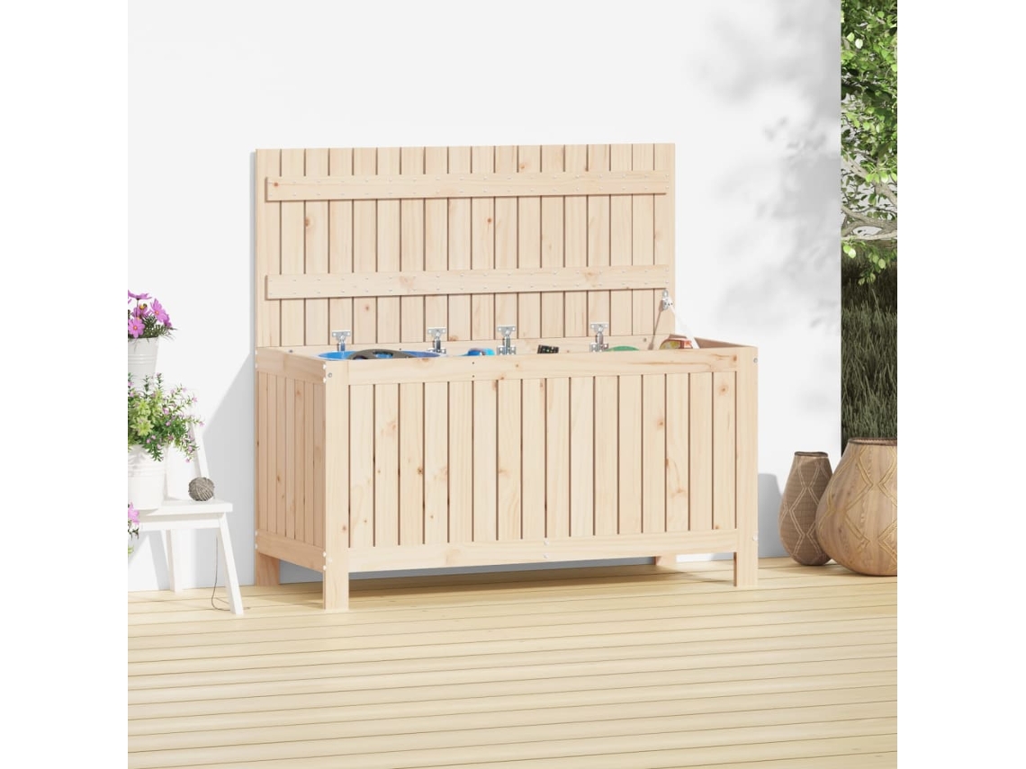 Caixa de Armazenamento VIDAXL Marrom Madeira (115x49x60 cm)