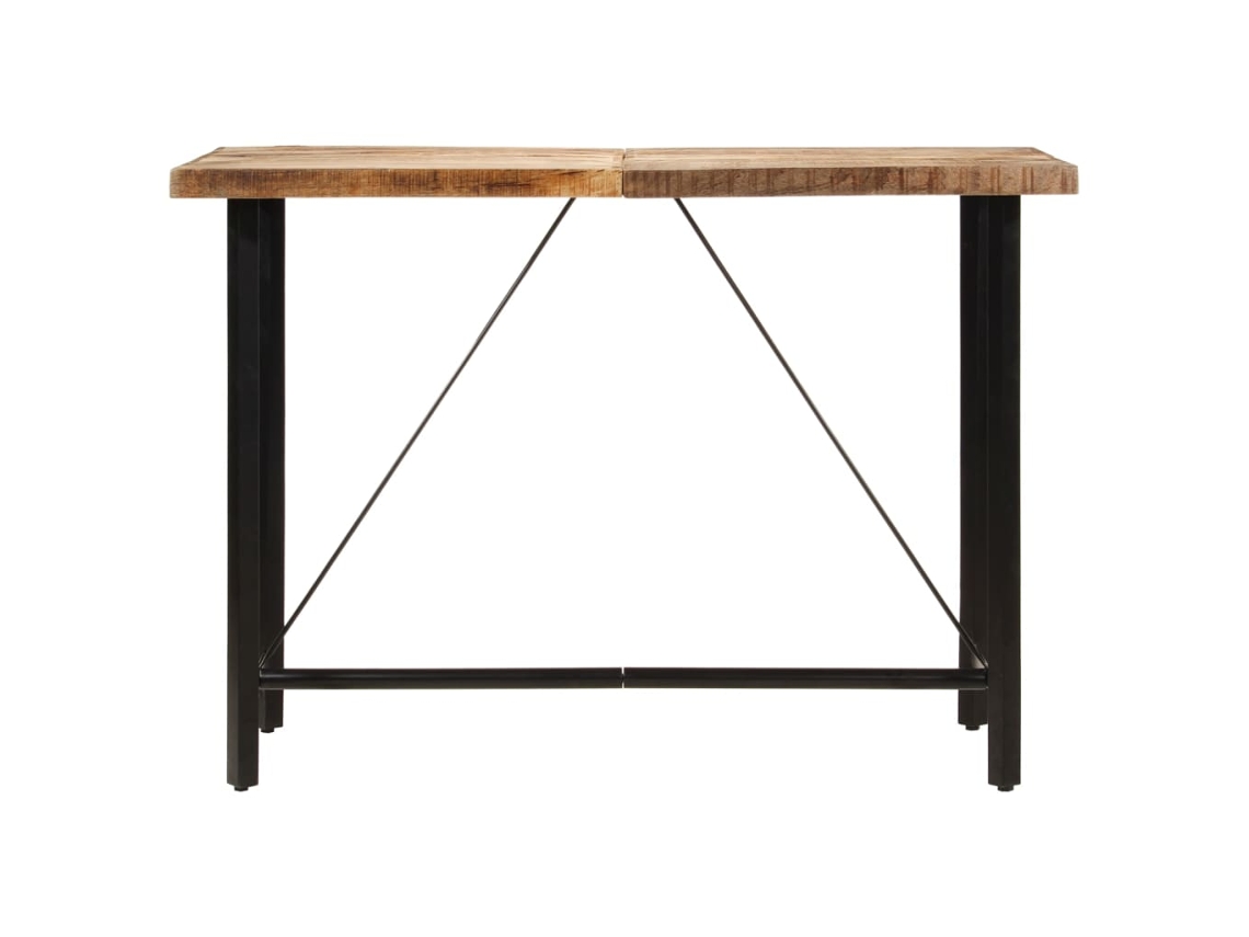 MAISON EXCLUSIVE Mesa de Bar 150X70X107 Cm Madeira de Mangueira Maciça e Ferro