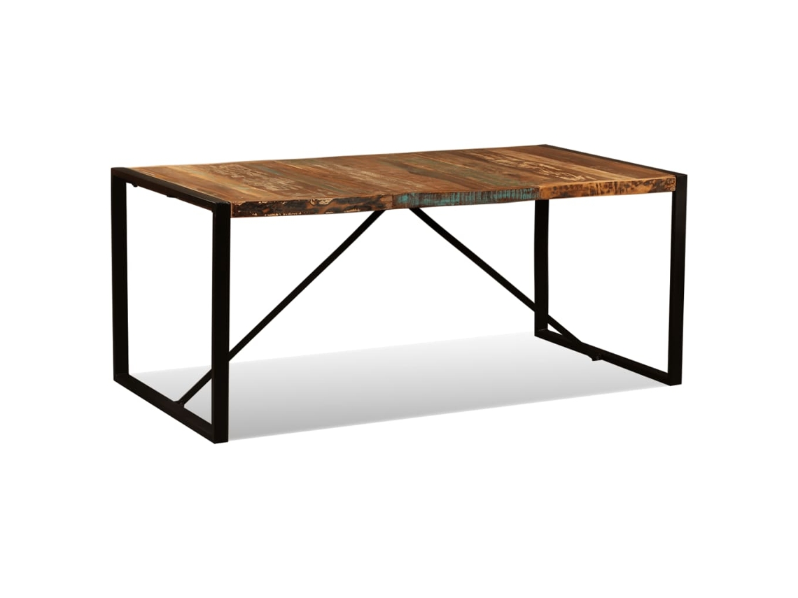 Mesa de Jantar Madeira Reciclada Maciça 180 Cm NONAME