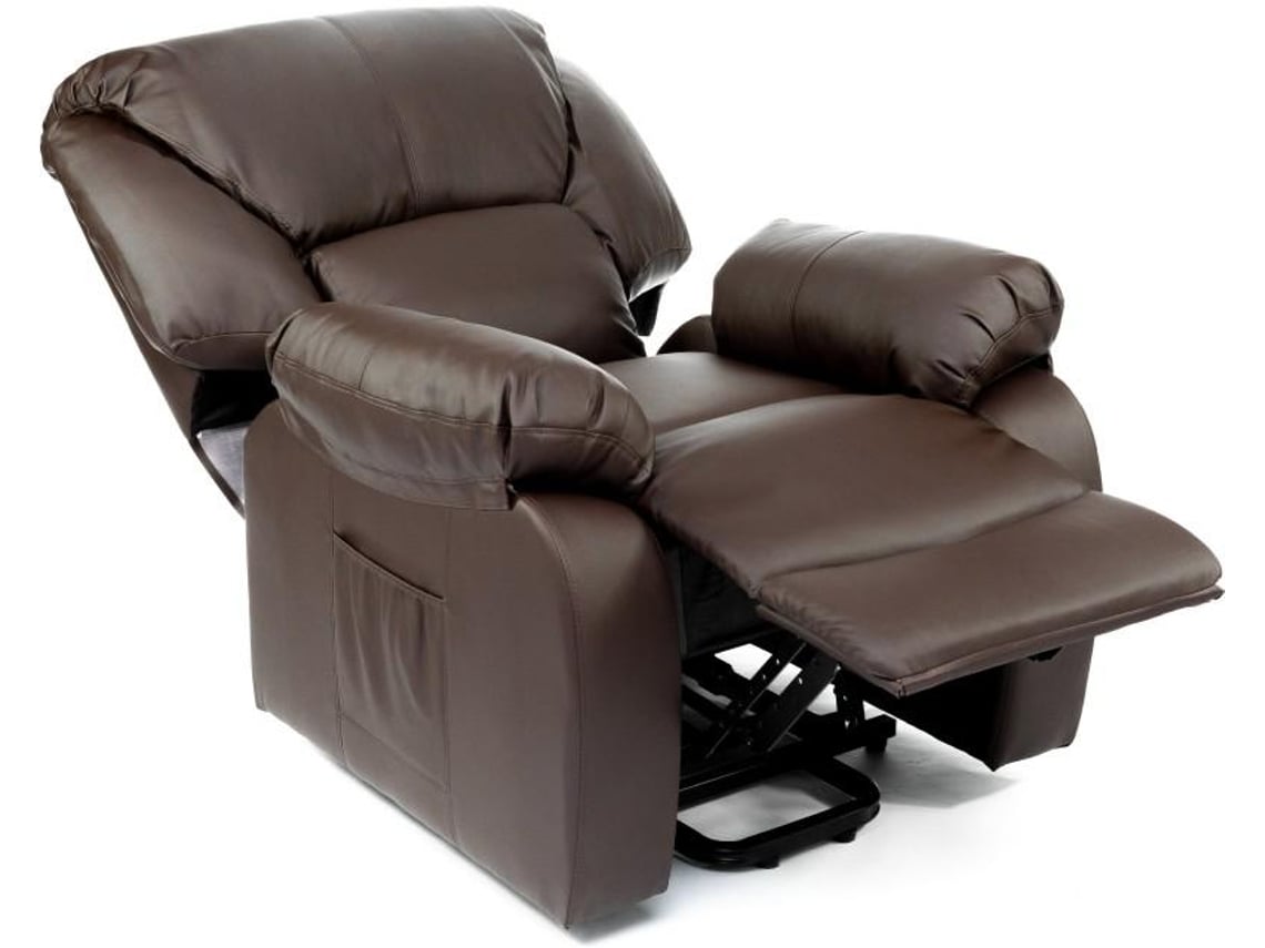 Poltrona de Massagem ECODE ECO-8590 (Castanho - Couro Sintético - 90x93x103 cm)