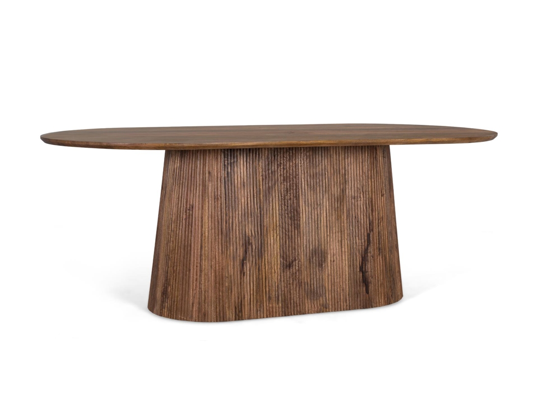 Mesa De Jantar Com Tampo Oval Em Madeira De Manga 210 Cm Giner Y Colomer