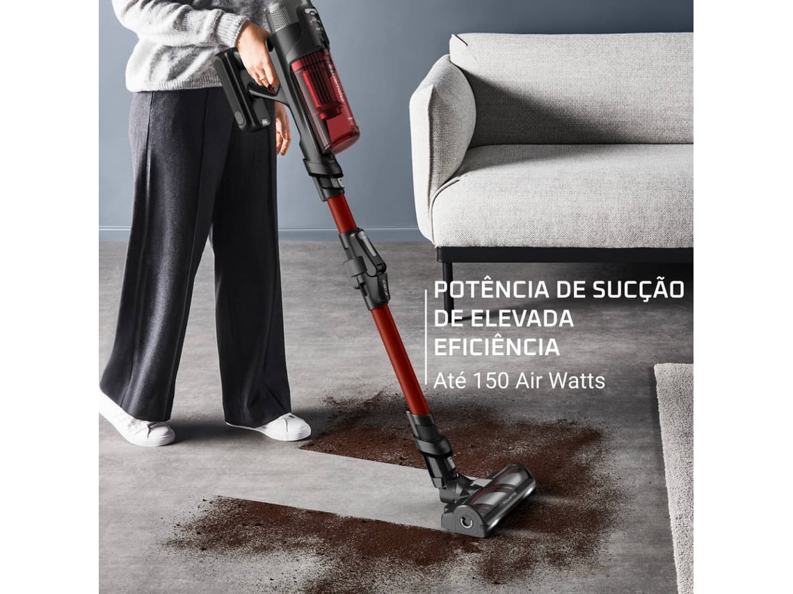 Aspirador Vertical ROWENTA RH9A73 X Force (Autonomia 60 min - Preto/Vermelho)