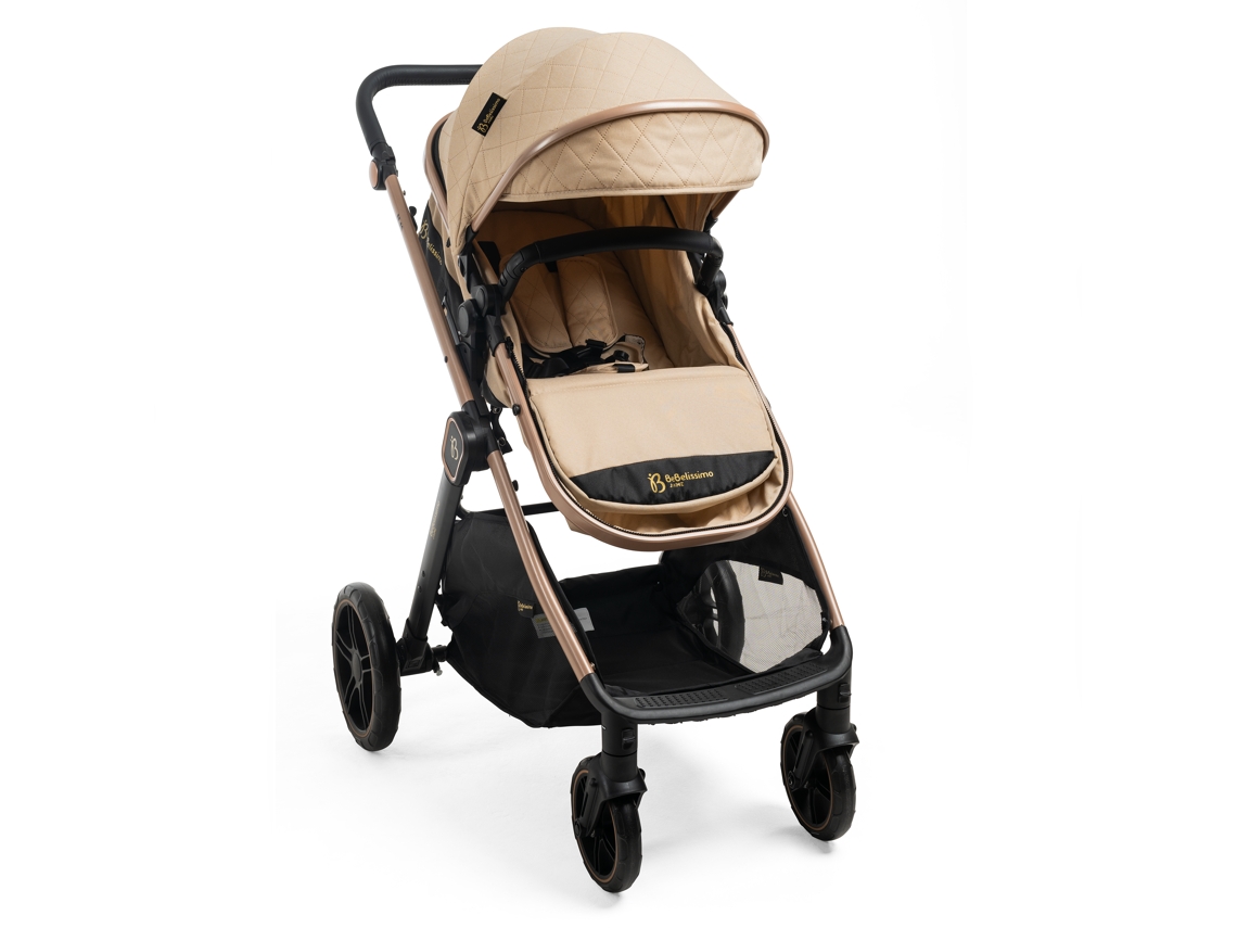 Carrinho Bebé 2 em 1 Convertível 0-22Kg Bebelissimo - Iris - beige