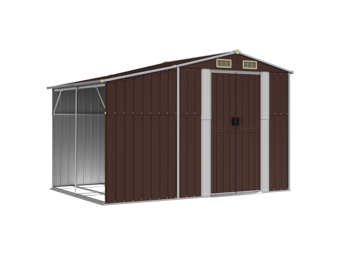 Abrigo MAISON EXCLUSIVE Maison Exclusive 277x192,5x179 cm Aço Galvanizado Castanho