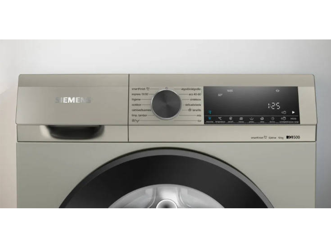 Máquina de Lavar Roupa SIEMENS WG56G2ZXES (10 kg - 1600 rpm - Inox)