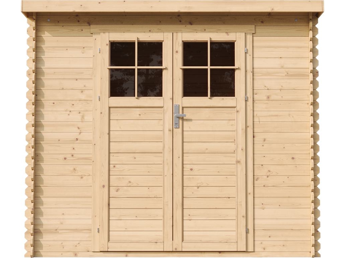 Abrigo de Madeira TIMBELA M310F + M310G Porta com Fechadura (2-63 m²)