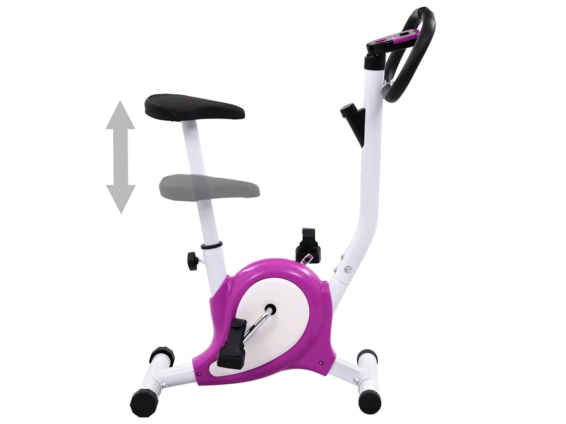 Bicicleta estática VIDAXL Roxo