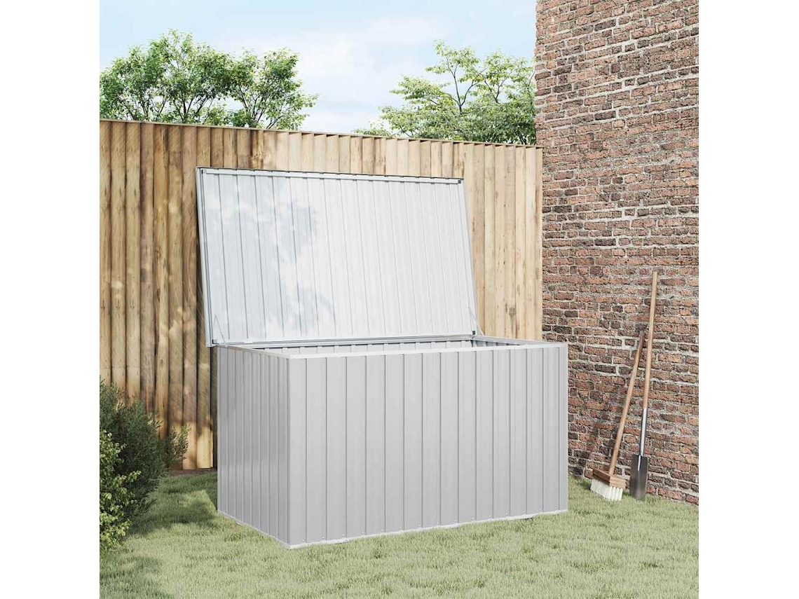 Baú de Armazenamento VIDAXL Cinzento Aço (171x99x93 cm)