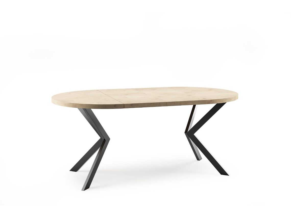 Mesa de Jantar FURNLUX PREMIUM Edder Bege Madeira de Engenharia 100X176X76 Cm