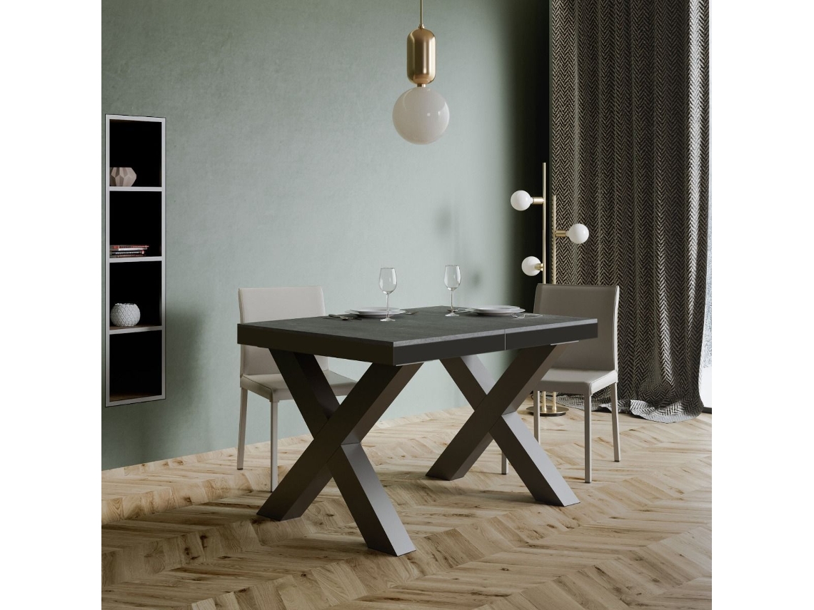 Mesa de Refeição ITAMOBY Traffic Evolution (90x120/380 - Painéis em Melamina - Cimento)