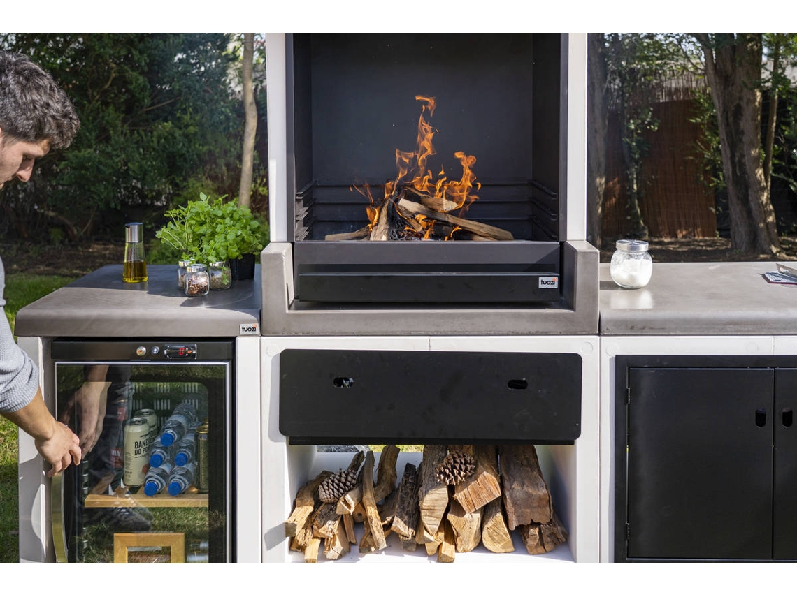 Grelhador para Barbecue TUOZI Kitaway (Preto - 73x44.5x80cm)