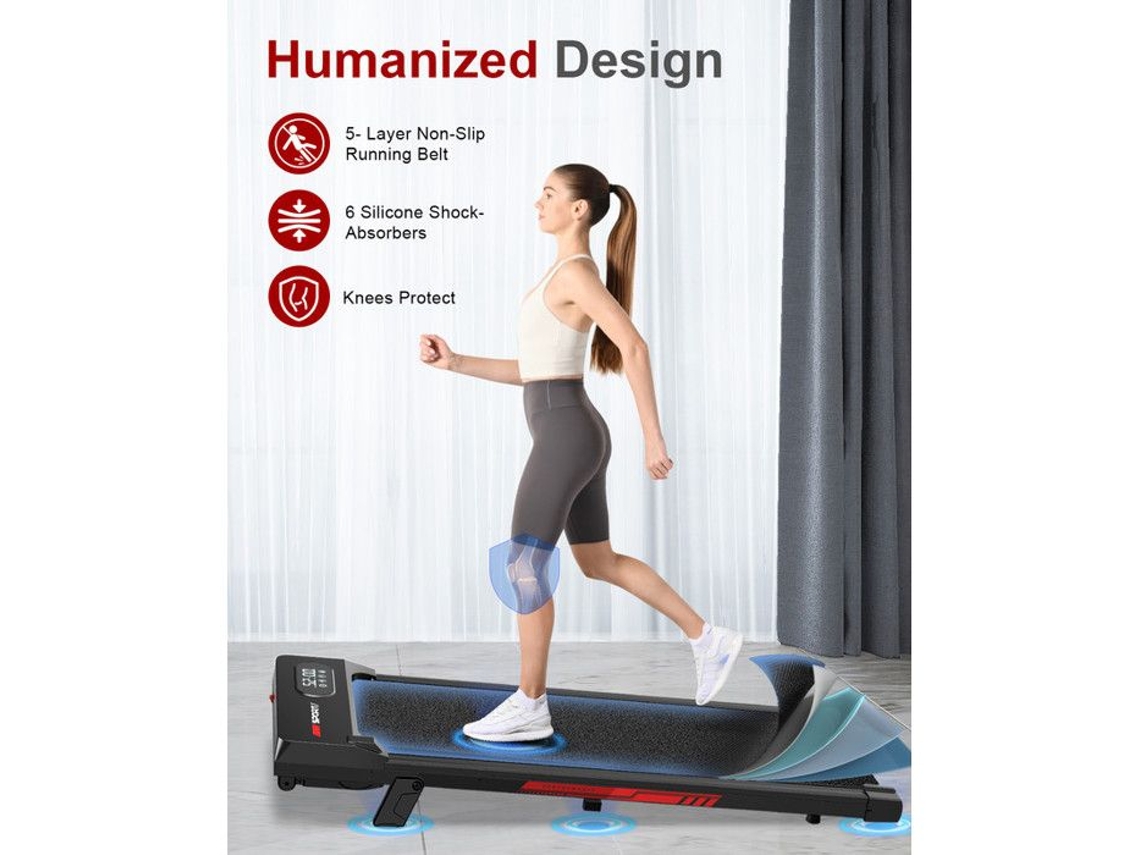 2 Em 1 Passadeira Inclinada 0 5 Bigzzia 2.5 Hp Ruído Menor A 45db Carga Máx 120 Kg Walking Pad Preto