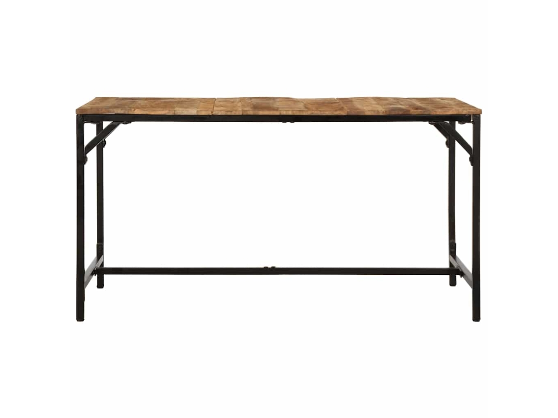Mesa De Jantar 140x70x75 Cm Madeira De Mangueira Maciça àspera Haochrymec