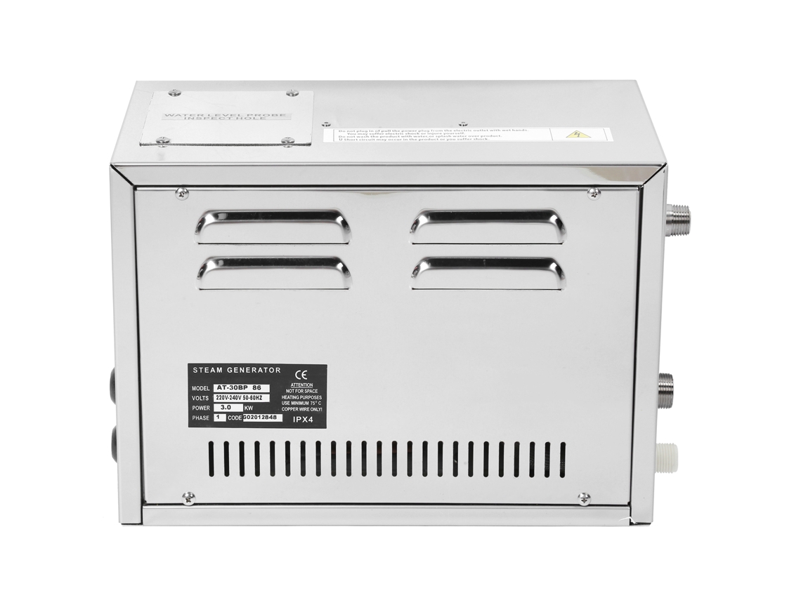 Gerador De Vapor 3kw Para Banhos 220 240v Com Limpeza Automática