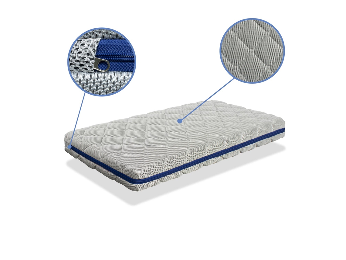 Colchão Berço 70X140 Ocean Breathair Altura 11 Cm Núcleo 100% Lavável Respirável Ecológico e Reciclável XALUCA