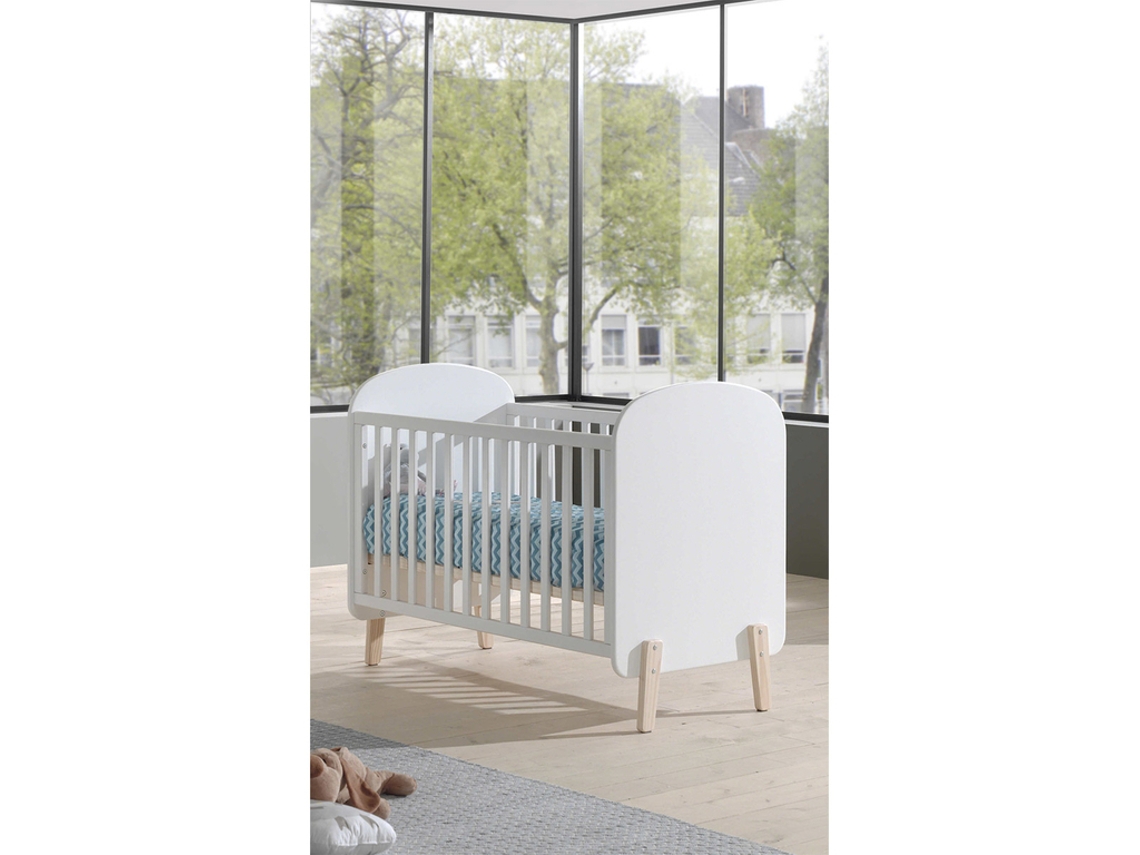 Kiddy Vipack Berço 60X120 Incluindo Box Spring Branco PETITS-MEUBLES