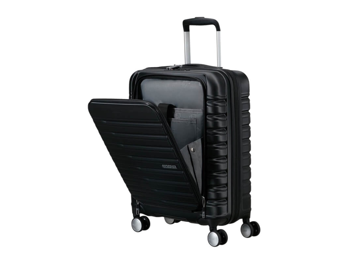 Mala De Cabine 55cm 4r Frontal Flashline Preta American Tourister