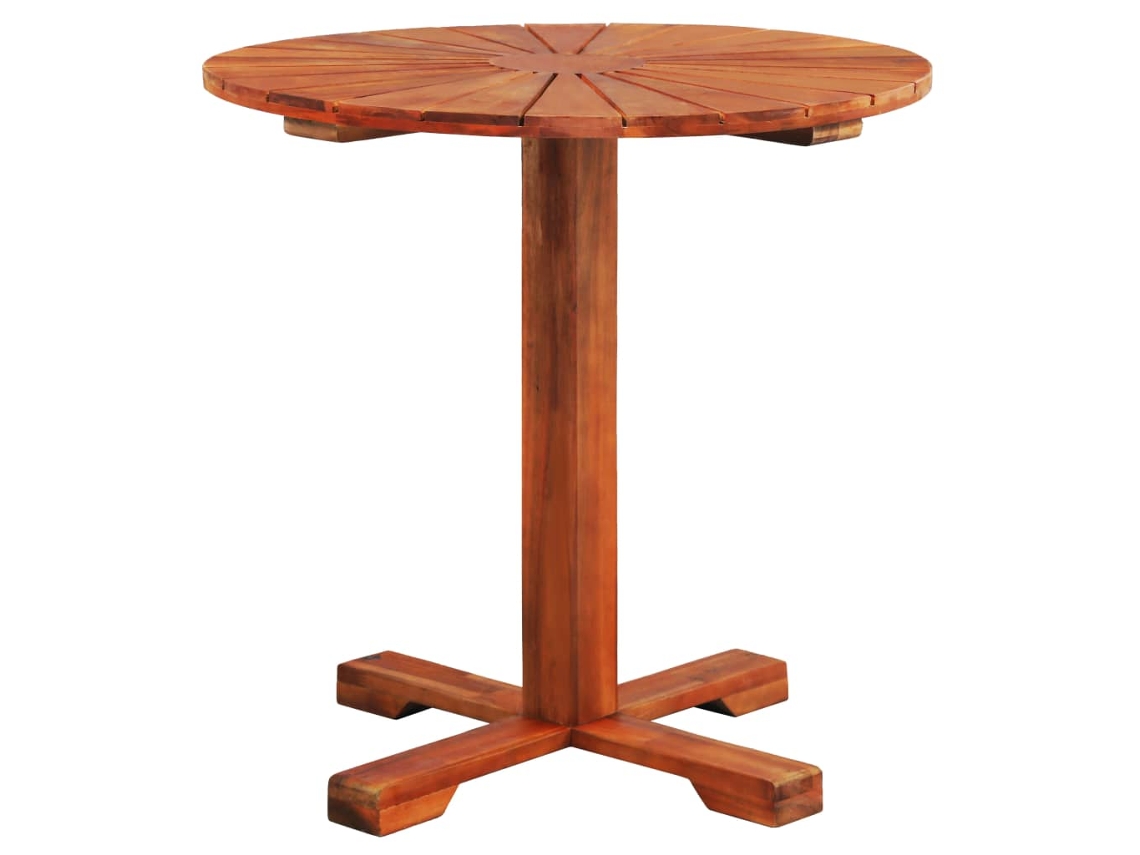 Mesa De Bistrô 70x70 Cm Madeira De Acácia Sólida