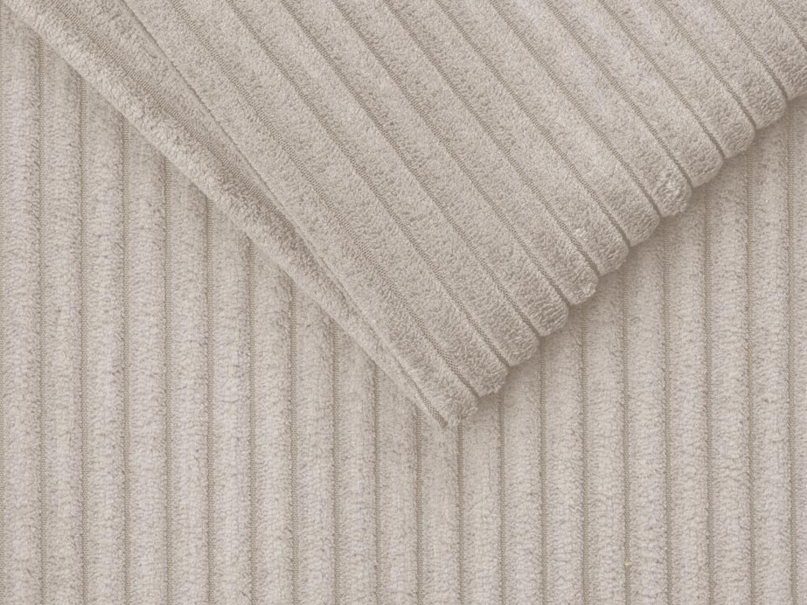 Sofá-cama de 3 lugares y con apertura italiana de veludo beige cama de 140 cm colchón de 18 cm Vizir