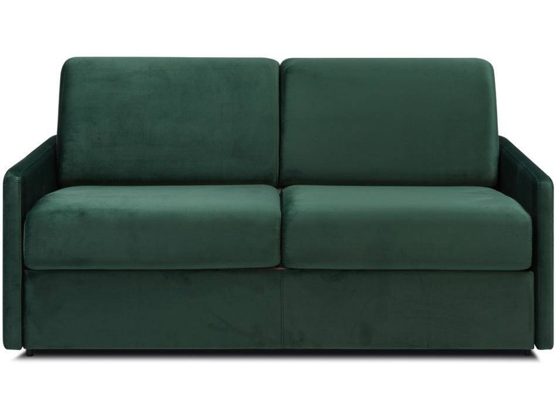 Sofá Cama Calife VENTE-UNIQUE (Verde Pinho - Tecido e Veludo - 170x94x85 cm/Dimensões da cama: 140-159 cm)