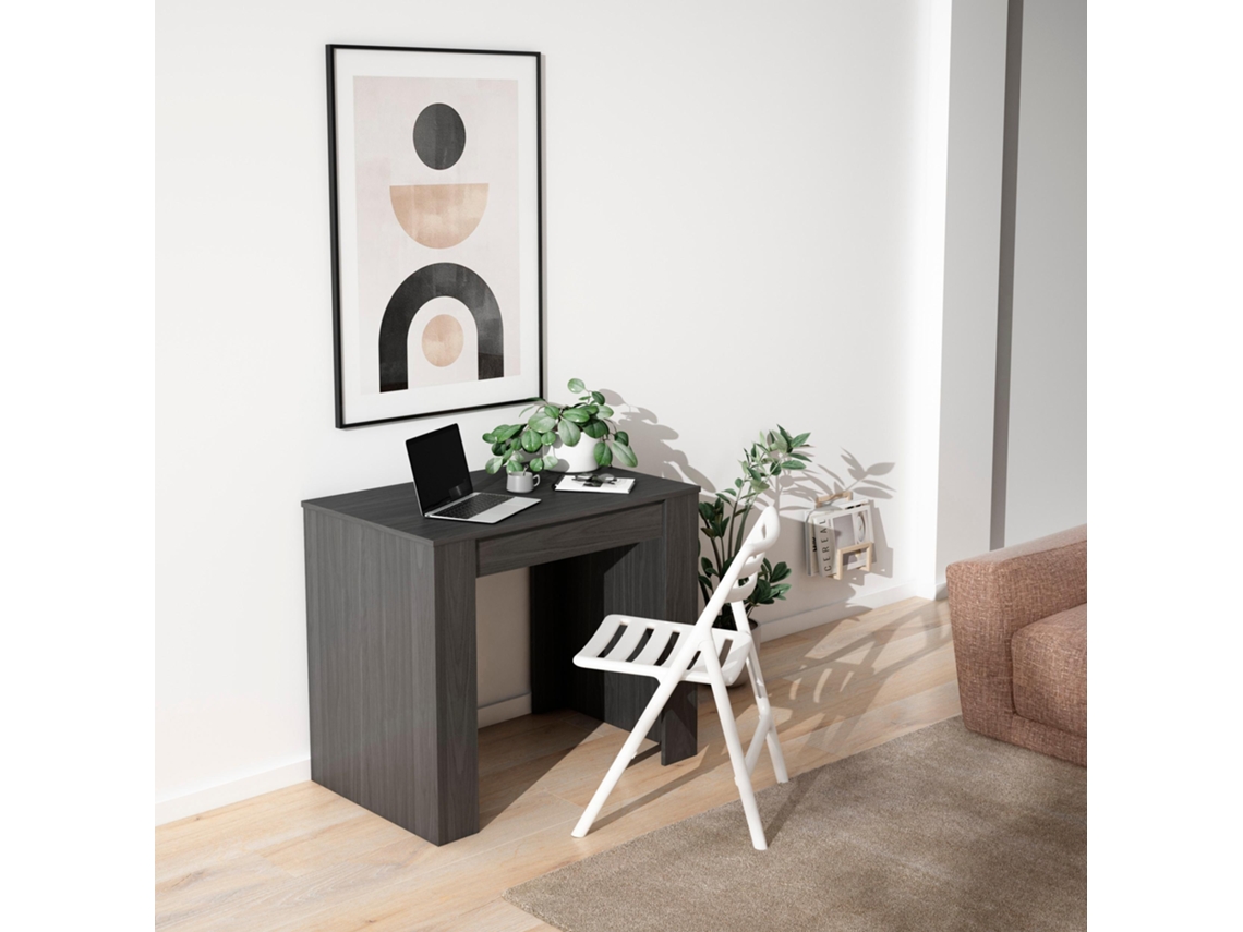 Mesa Extensível SKRAUT HOME 140 para 6 pessoas (90x58x77 - Preto)