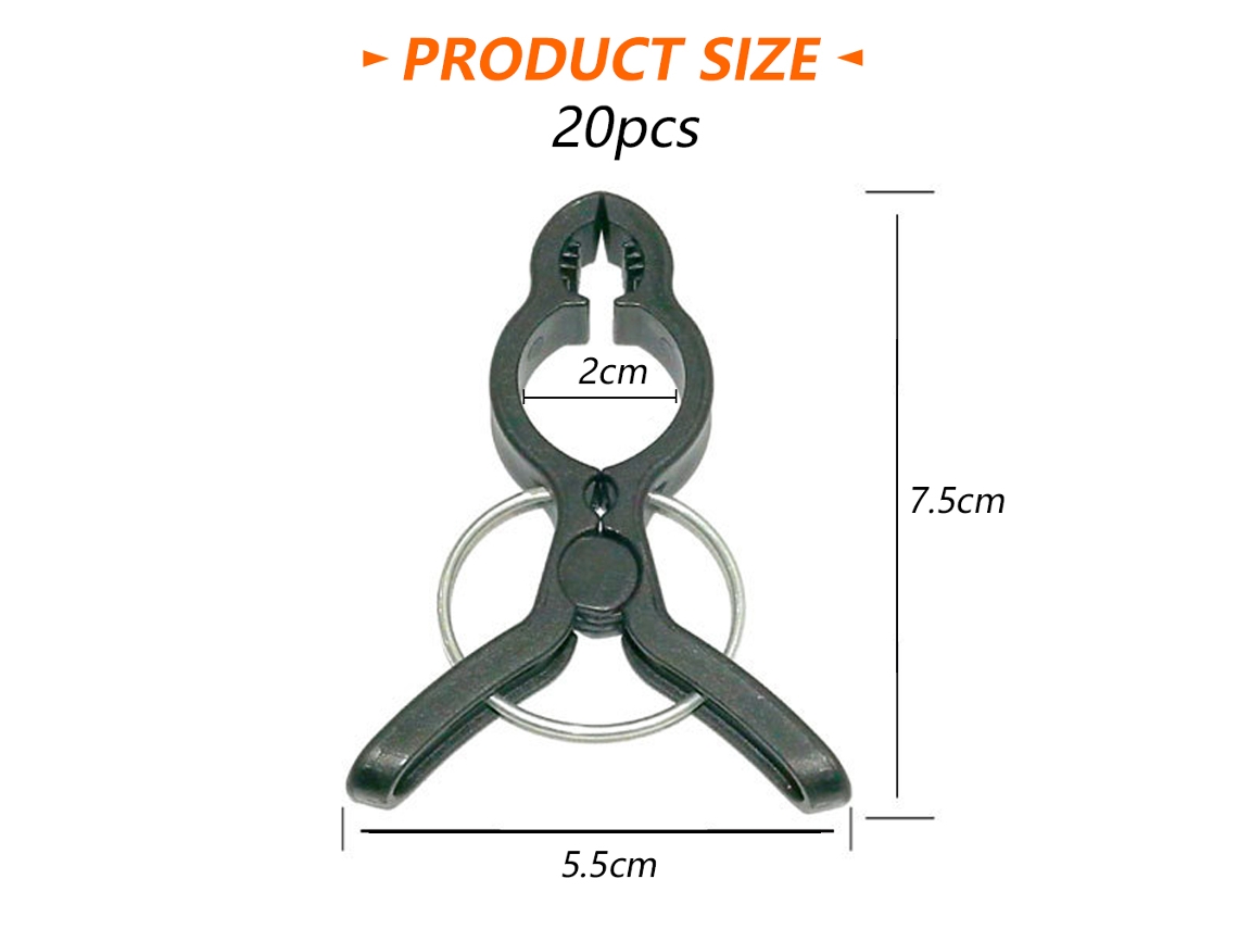 20Pcs Grampos de Jardim Preto Ferramentas de Jardinagem Ferramentas de Jardinagem