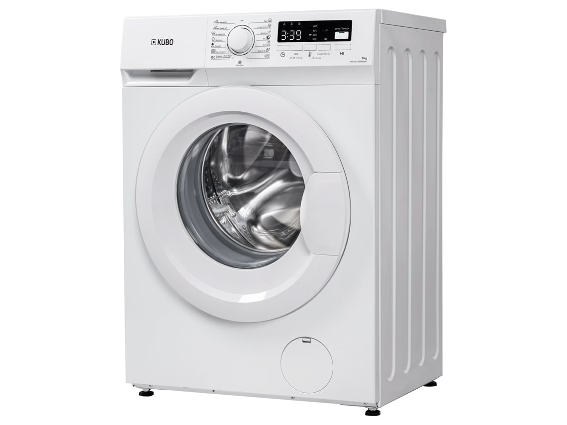 Máquina de Lavar Roupa KUBO KBWM8995 (9 kg - 1400 rpm - Branco)