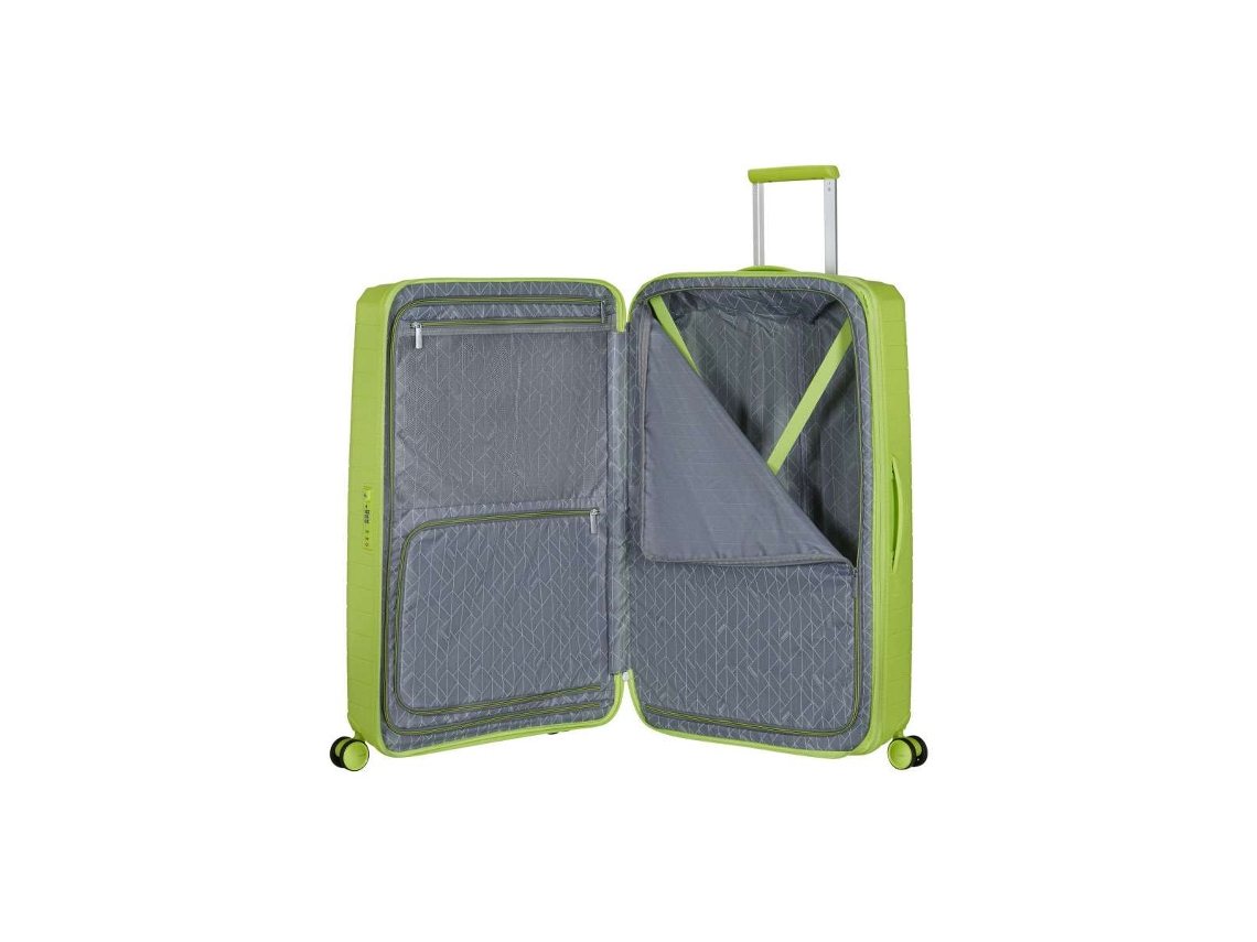 Mala De Viagem Grande American Tourister Fastforward 78cm 4 Rodas Expansível Lima 108l