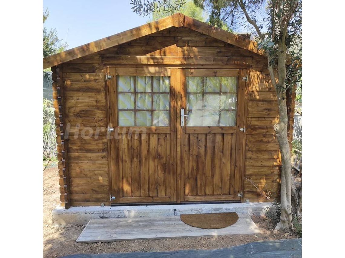 Abrigo de Madeira DECOR ET JARDIN Barine 34 Mm (300x300 cm - 8-88 m²)