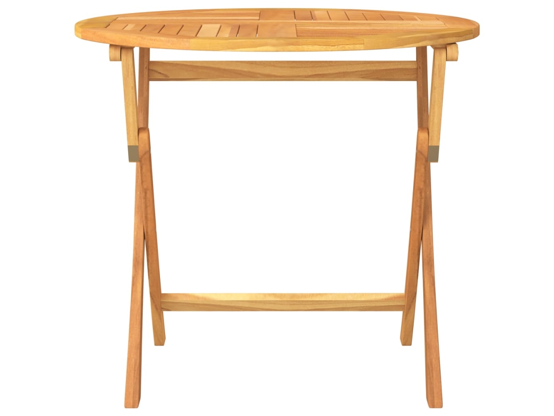 Mesa de Jardim LOVELY HOME Jantar Dobrável Madeira Teca Maciça (85 x 76 cm)