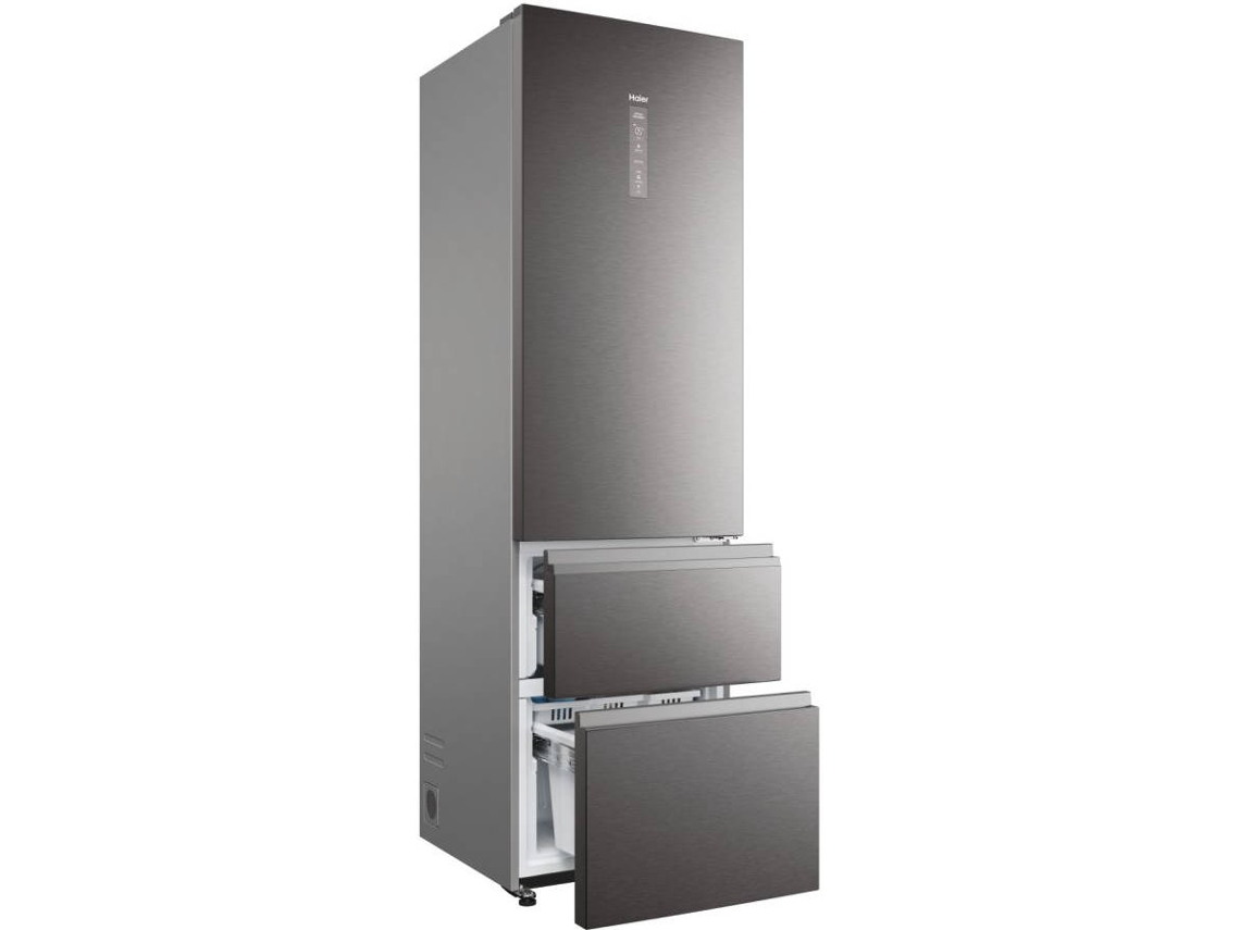Frigorífico Combinado HAIER HTW5620CNMP (No Frost - 205 cm - 414 L - Inox)