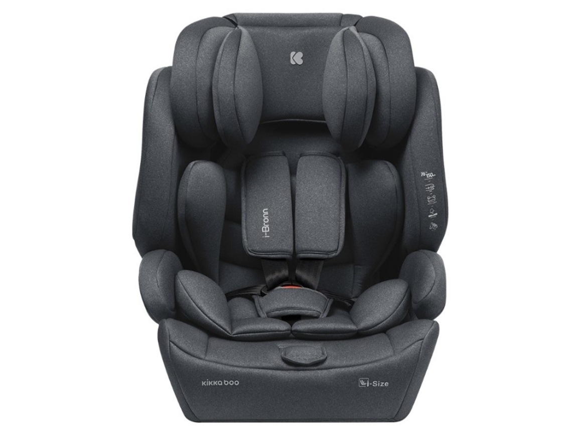 Cadeira Auto I-Size 76-150cm Isofix Cinza Brown KIKKA BOO 1 un