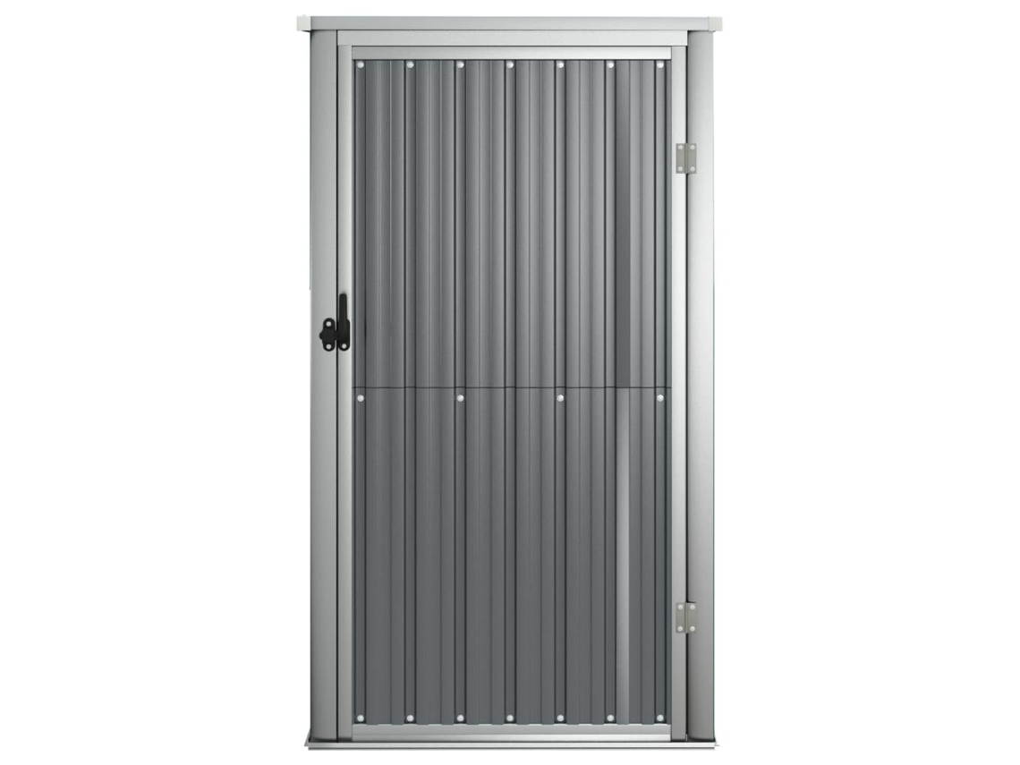 Abrigo P/ Ferramentas Jardim 88x89x161cm Aço Galvanizado Cinza LOVELY HOME