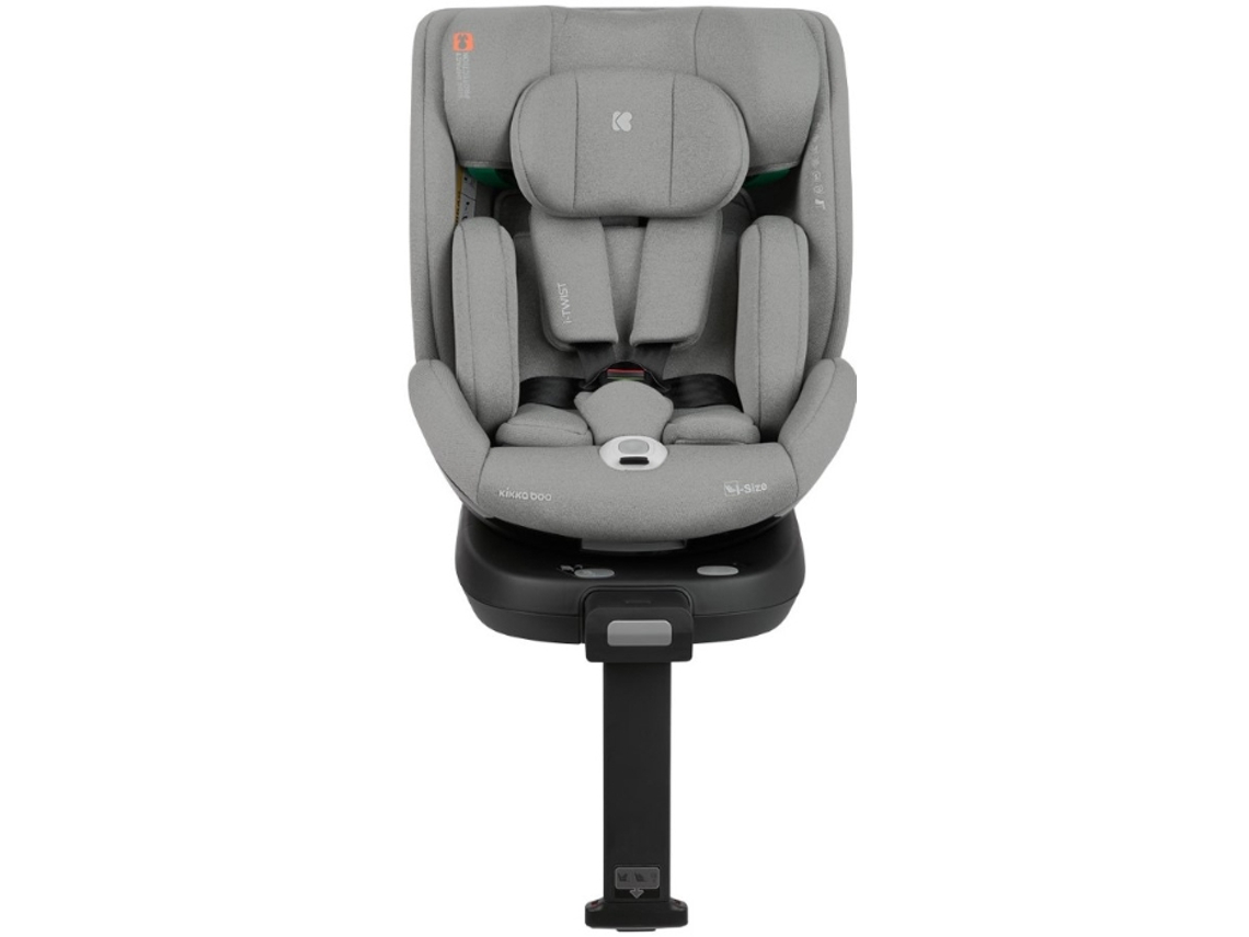 Cadeira auto KIKKA BOO 40-150 cm i-Twist i-SIZE Cinzento claro