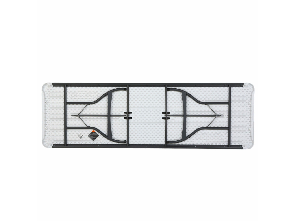 Mesa dobrável Lifetime branca 244 x 74 x 76 cm