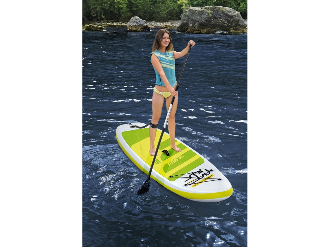 Tábua de Paddle Surf Insuflável BESTWAY Hydro-Force See Breeze 305X84X12 cm com Remo, Bomba e Bolsa de Viagem