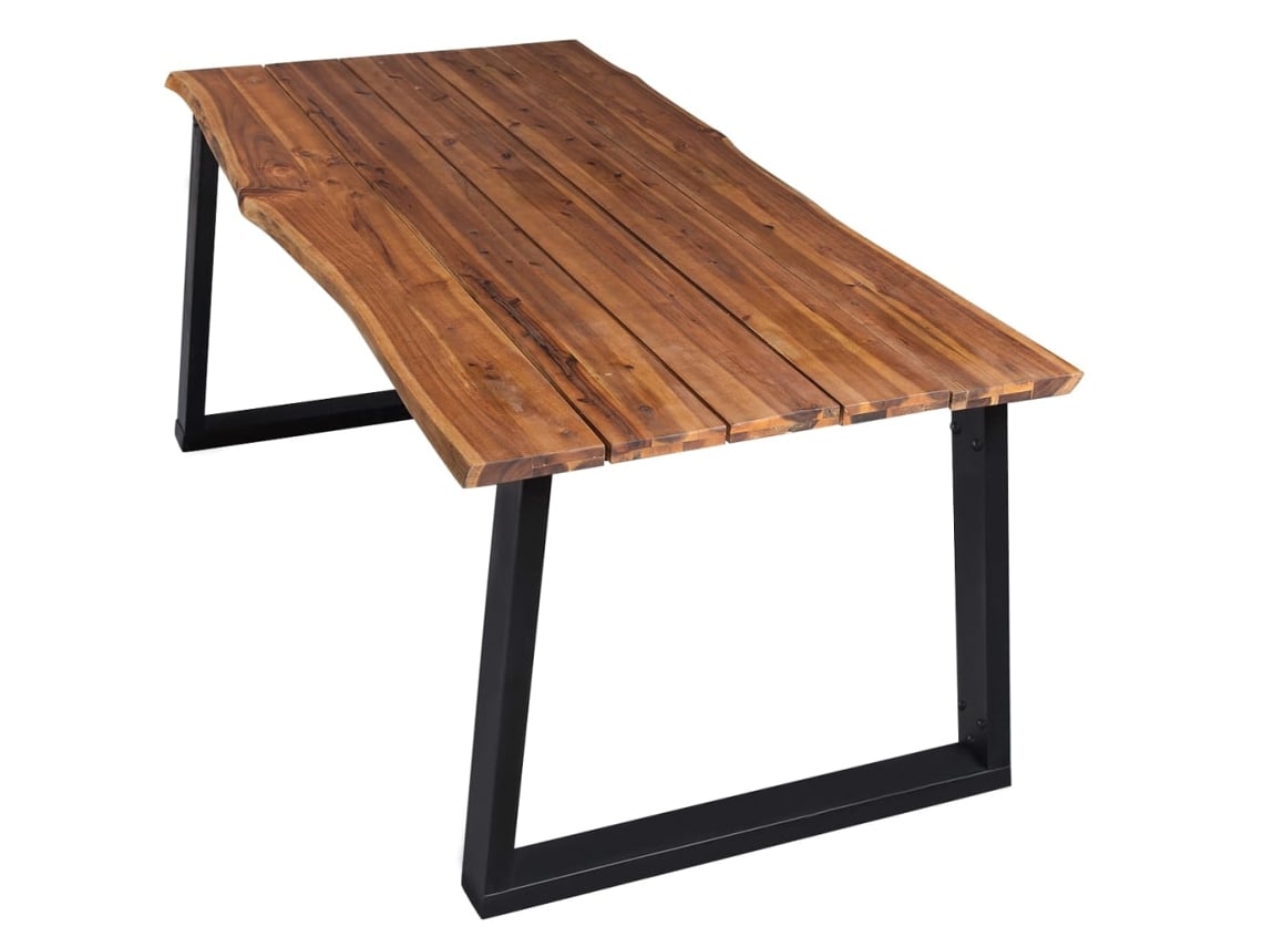 Mesa De Jantar 170x90x75 Cm Madeira De Acácia Maciça Haochrymec