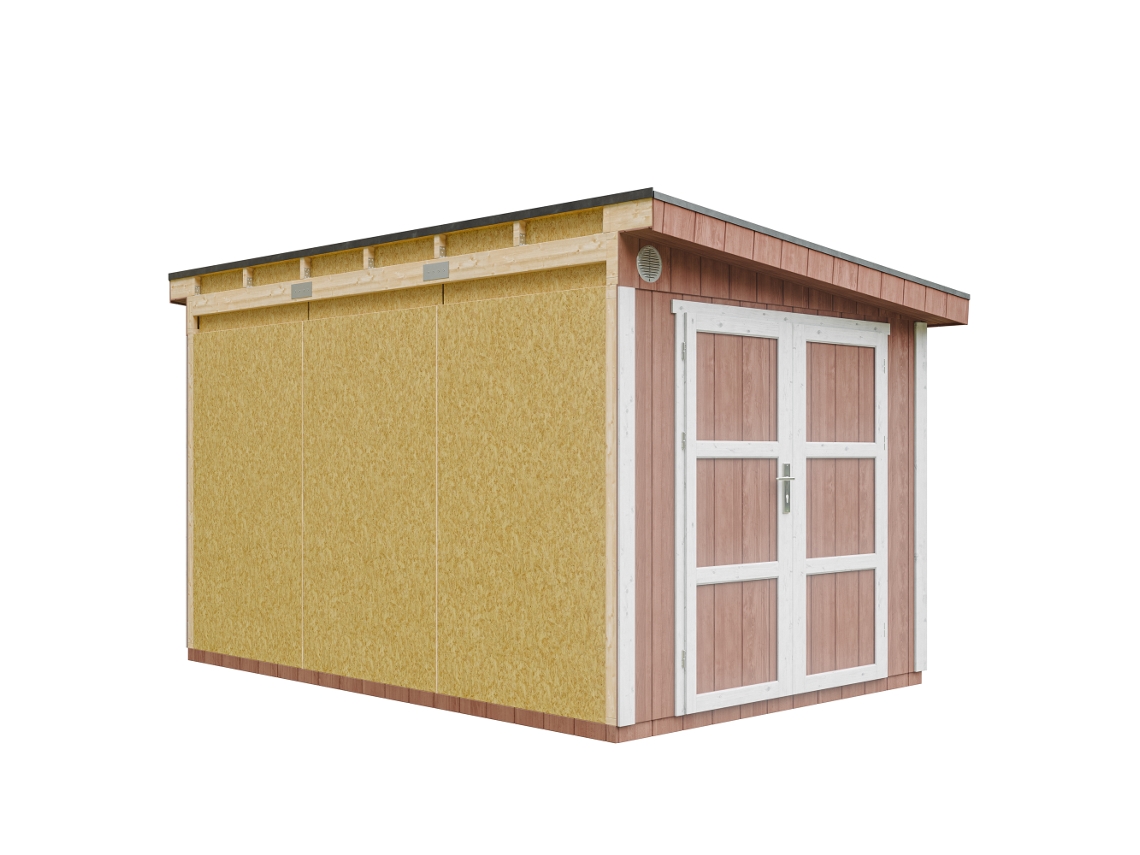 Casa De Jardim Qualidade Premium 8,68 M² A231x248x412 Cm Timbela M939 Redwood Red