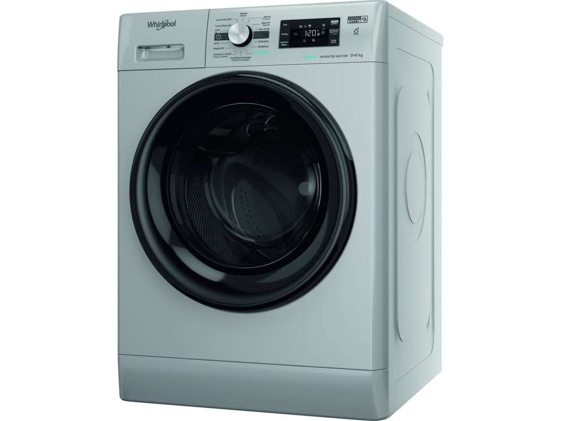 Máquina de Lavar e Secar Roupa WHIRLPOOL Ffwdb 964489 (9/6 Kg - 1400 rpm - Inox)