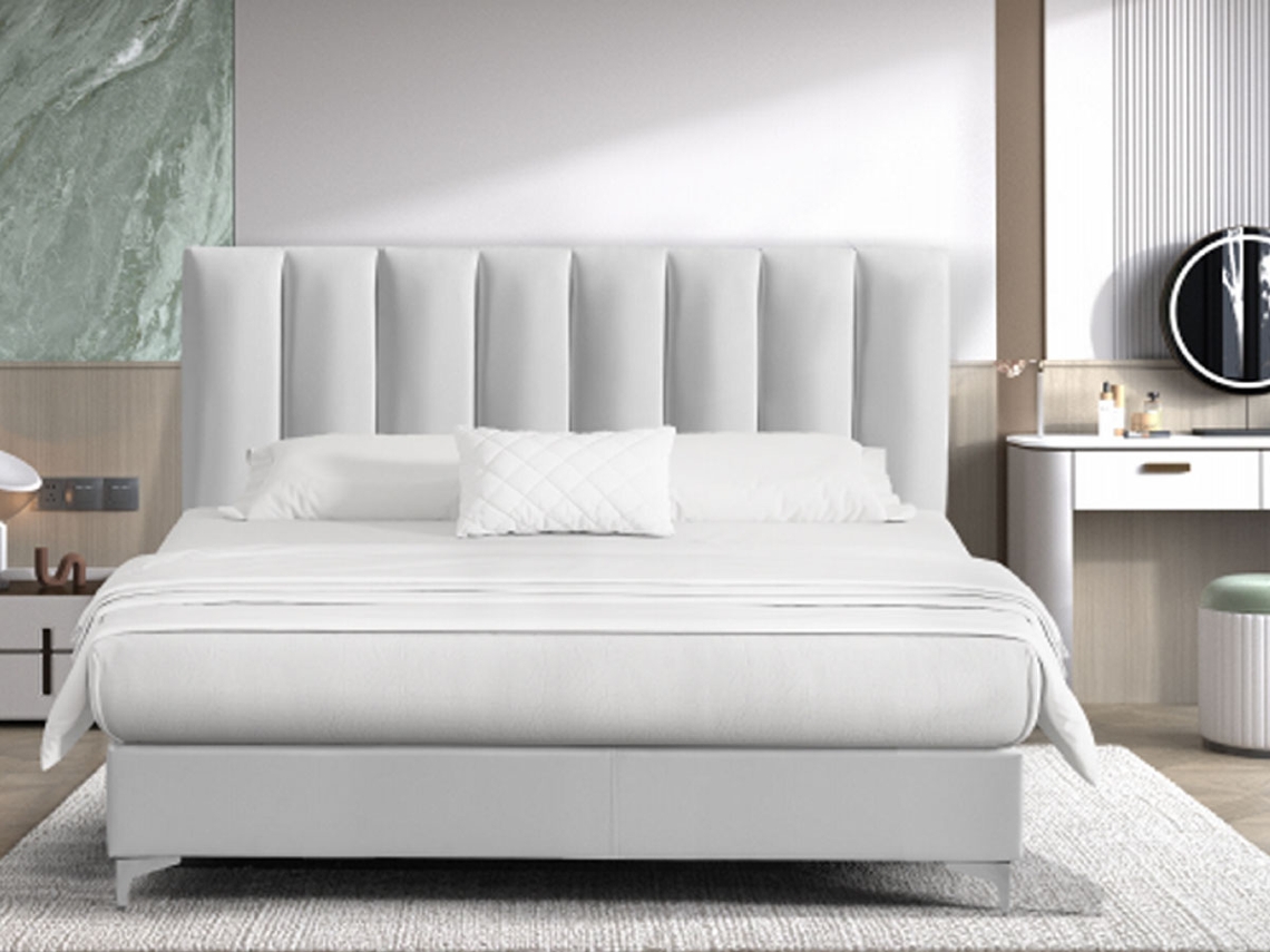 Cama de Casal Classic (Branco)(200×160 cm)