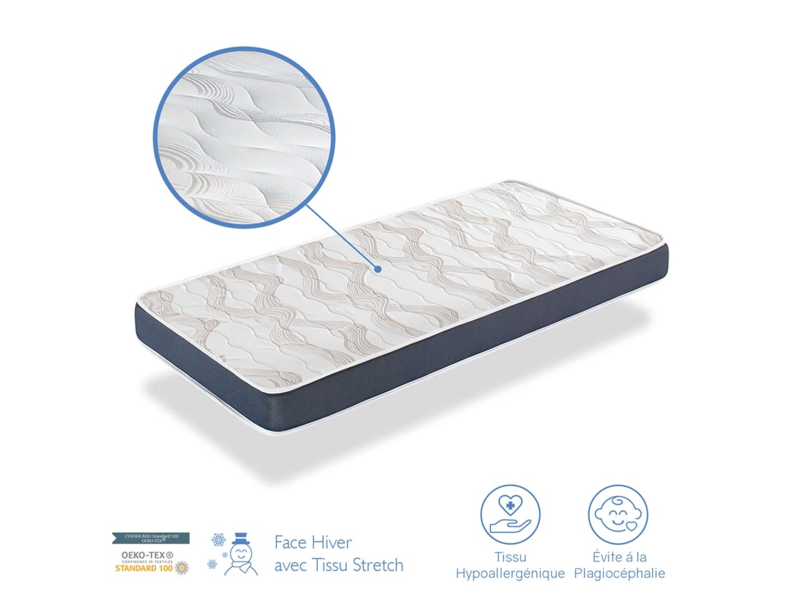 Colchão Bebé Berço 70X140 Milu Altura 14 Cm Núcleo De Espuma Perfurado E Respirável DORMALIT