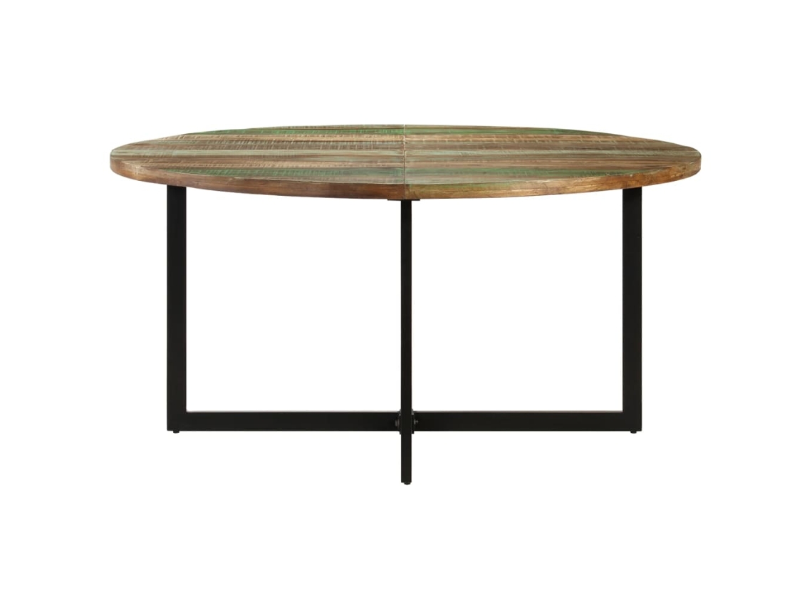 Mesa de jantar VIDAXL Marrom Madeira recuperada (150x75 cm)