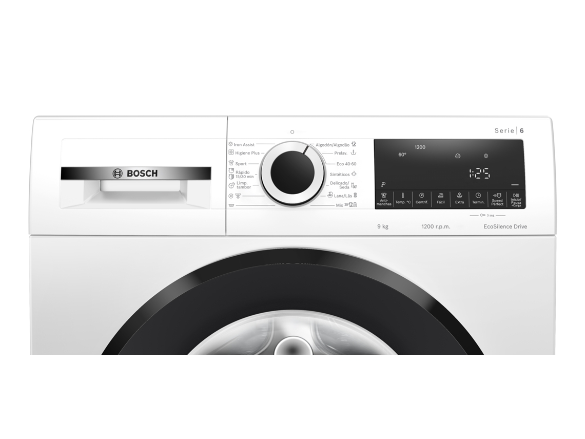 Máquina de Lavar Roupa BOSCH WGG14Z00ES (9 kg - 1200 rpm - Branco)