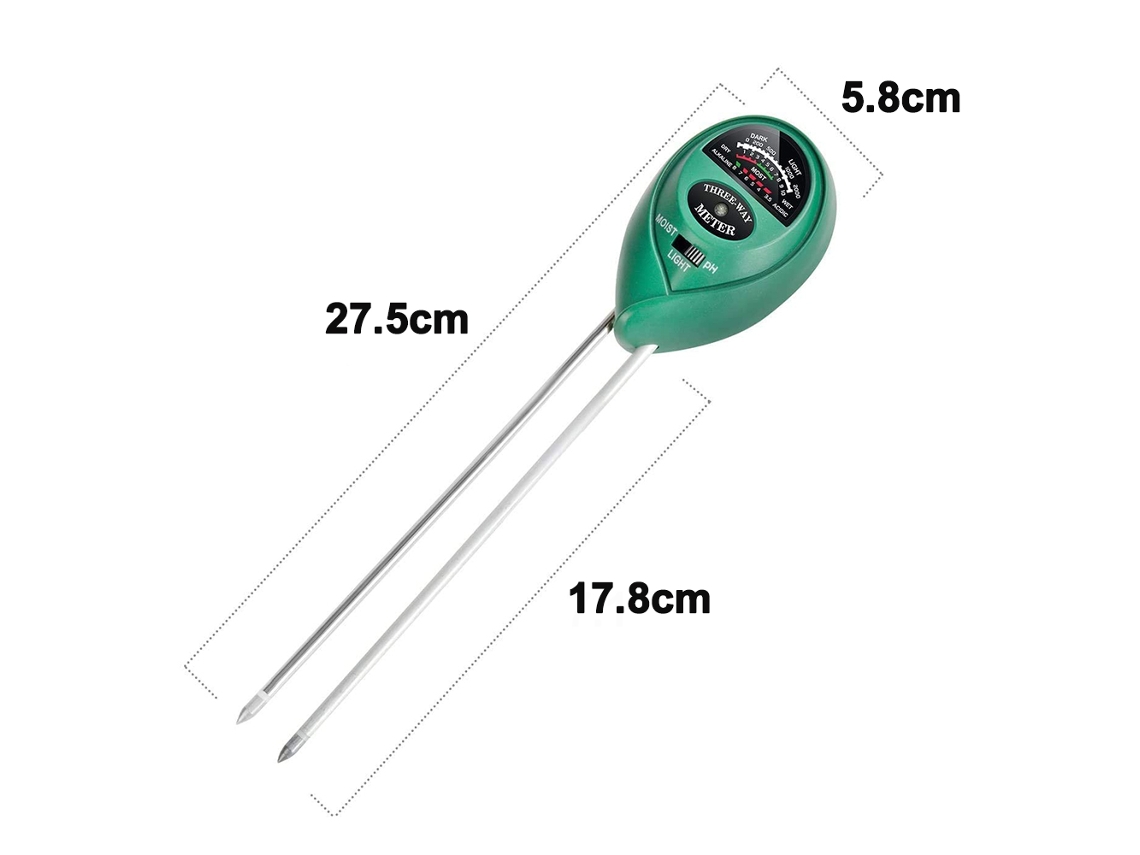 Ferramenta de Jardinagem: Testador de Solo de 3 em 1