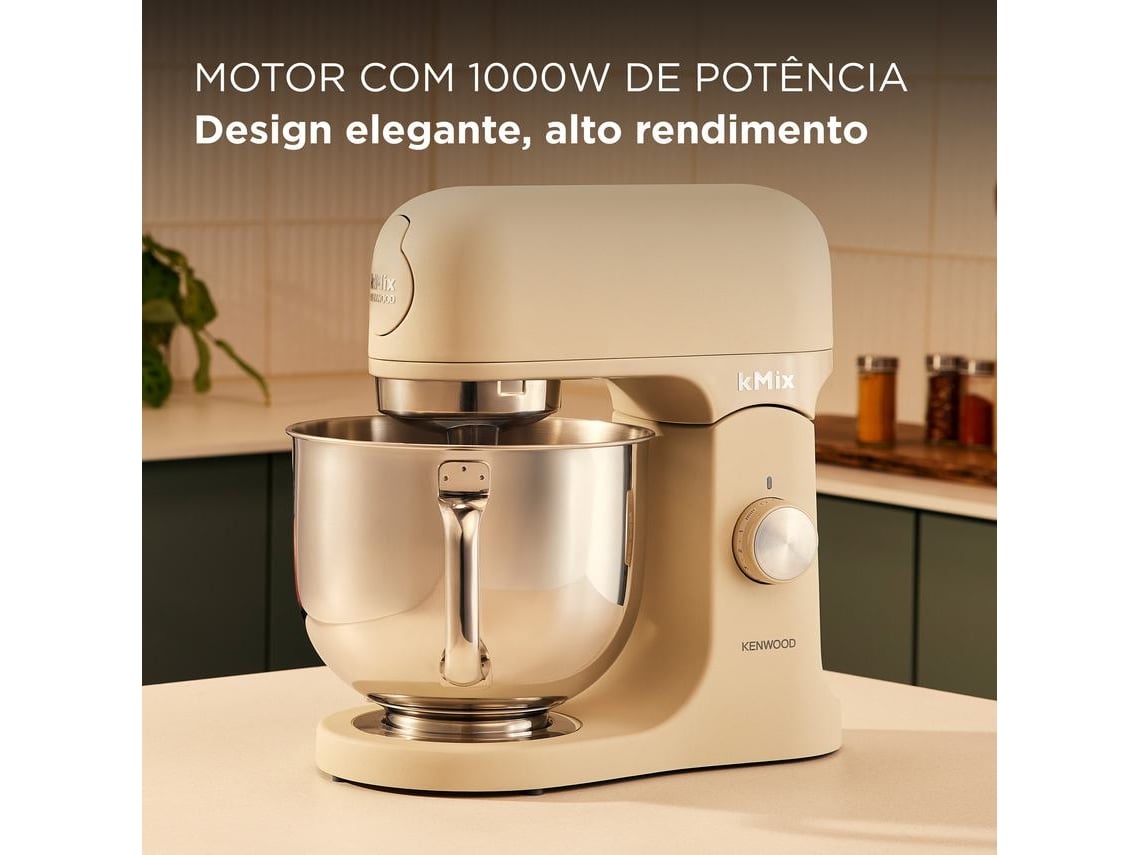 Robot de Cozinha KENWOOD Kmix KMX751ACR (5L - 1000 W - 5 acessórios)