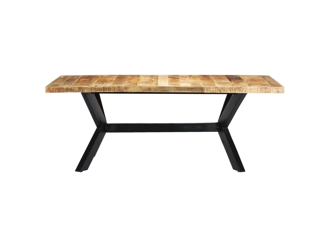 Mesa de Jantar 200X100X75 Cm Madeira de Mangueira Maciça NONAME