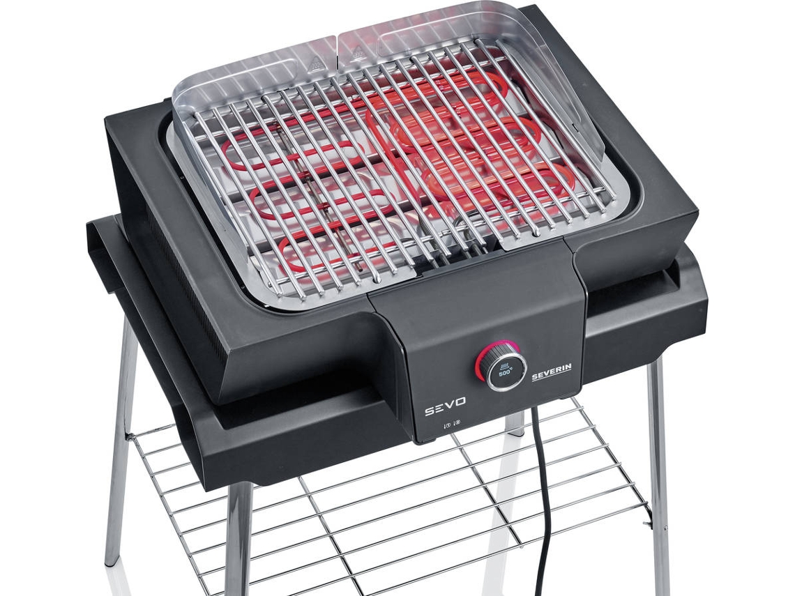 Barbecue Elétrico SEVERIN 8119 (Preto - Aço Inoxidável - 90 x 85 x 66.5 cm)